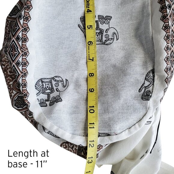 Boho Elephant Crossbody Cotton Purse Made in Thailand 100% Cotton Comfy Bag - Picture 15 of 16